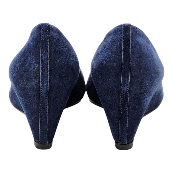 Christian Louboutin Pipina Wedges 55 - Suede - Night Blue 36 5.5US $795 - Picture 5 of 9